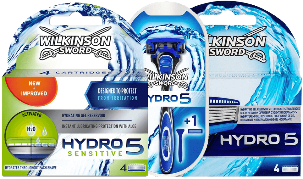 Wilkinson Hydro3 Scheersysteem incl 13 Mesjes + Opberghouder +