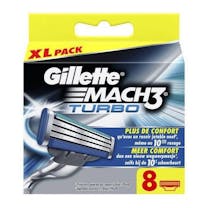 Gillette Mach 3 Turbo scheermesjes | 8 stuks