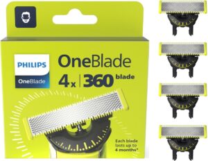 Philips OneBlade 360 scheermesjes | 4 stuks