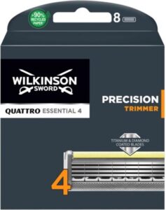 Wilkinson Quattro Titanium scheermesjes | 8 stuks