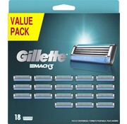 Gillette Mach 3 scheermesjes | 18 stuks