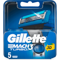 Gillette Mach 3 Turbo scheermesjes | 5 stuks