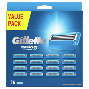 Gillette Mach 3 Turbo scheermesjes | 16 stuks