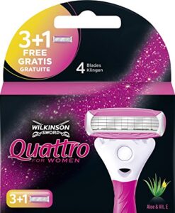 Wilkinson Quattro for Women scheermesjes | 4 stuks