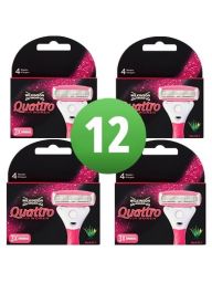 Wilkinson Quattro For Women scheermesjes | 12 stuks