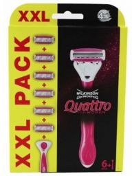 Wilkinson Quattro For Women startset met 6 mesjes