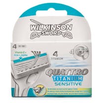 Wilkinson Quattro Titanium scheermesjes | 4 stuks