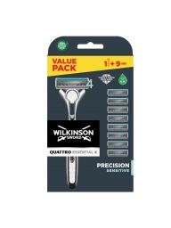 Wilkinson Quattro startset met 9 mesjes