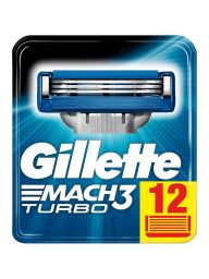 Gillette Mach 3 Turbo scheermesjes | 12 stuks