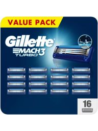 Gillette Mach 3 Turbo scheermesjes | 16 stuks