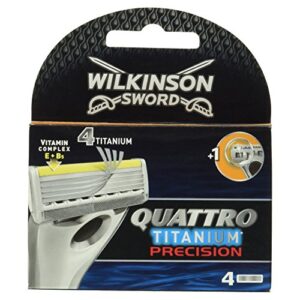 Wilkinson Quattro Titanium scheermesjes | 4 stuks