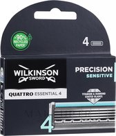 Wilkinson Quattro Titanium scheermesjes | 4 stuks